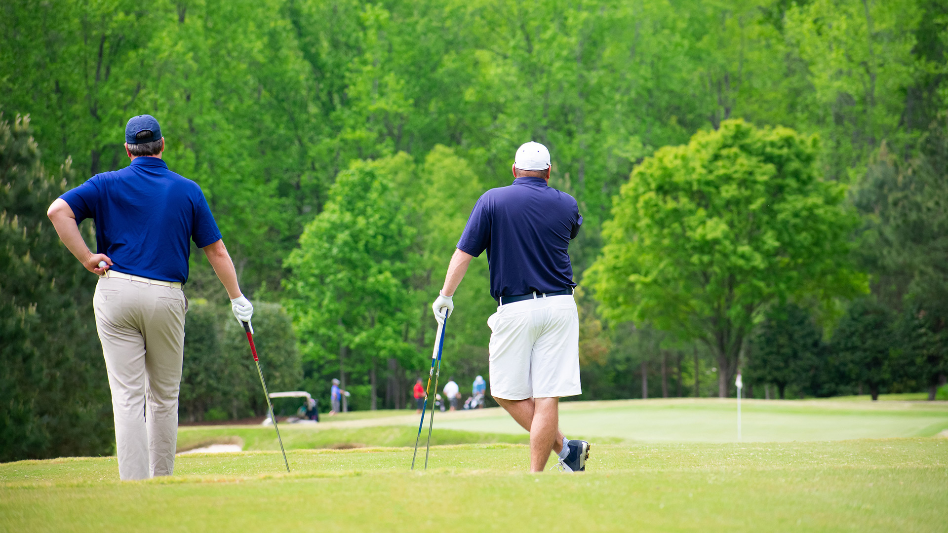 Golfers Waiting